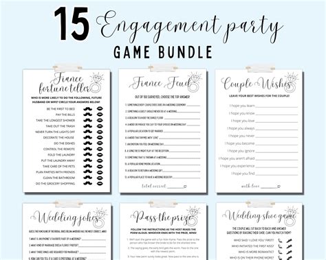 engagement party games|free engagement party game templates.